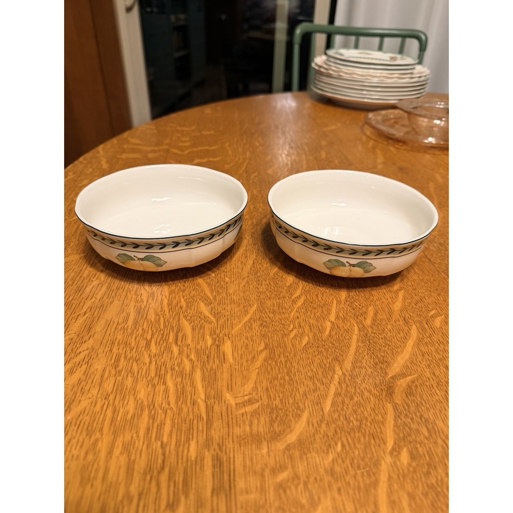 Pair Villeroy & Boch French Garden Fleurence 5.75" Bowls MINT